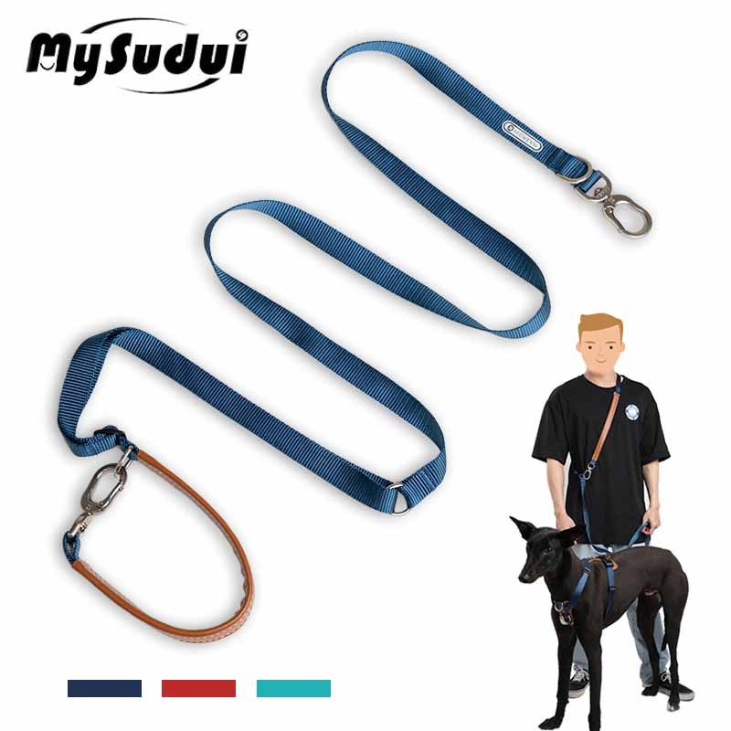 Leather Strap Quick Release - Mysudui 5 1多機能調節可能な犬のリードでハンドフリーペット訓練リーシュ多目的犬の鎖ウォーク2犬