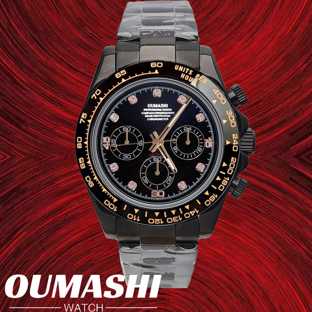 Stainless Bracelet Diver - VK63腕時計 39.3mm 高級腕時計 メンズ クロノグラフ カスタムvk63ケース