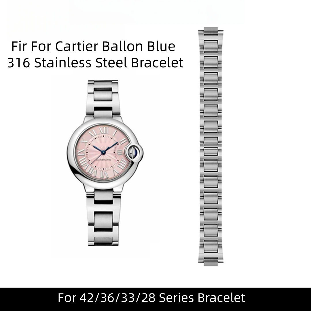 Cartier Watch Ballon Bleu - カルティエ バロンブルー デ オリジナル品質のソリッド 316 ステンレススチールブレスレットに適合