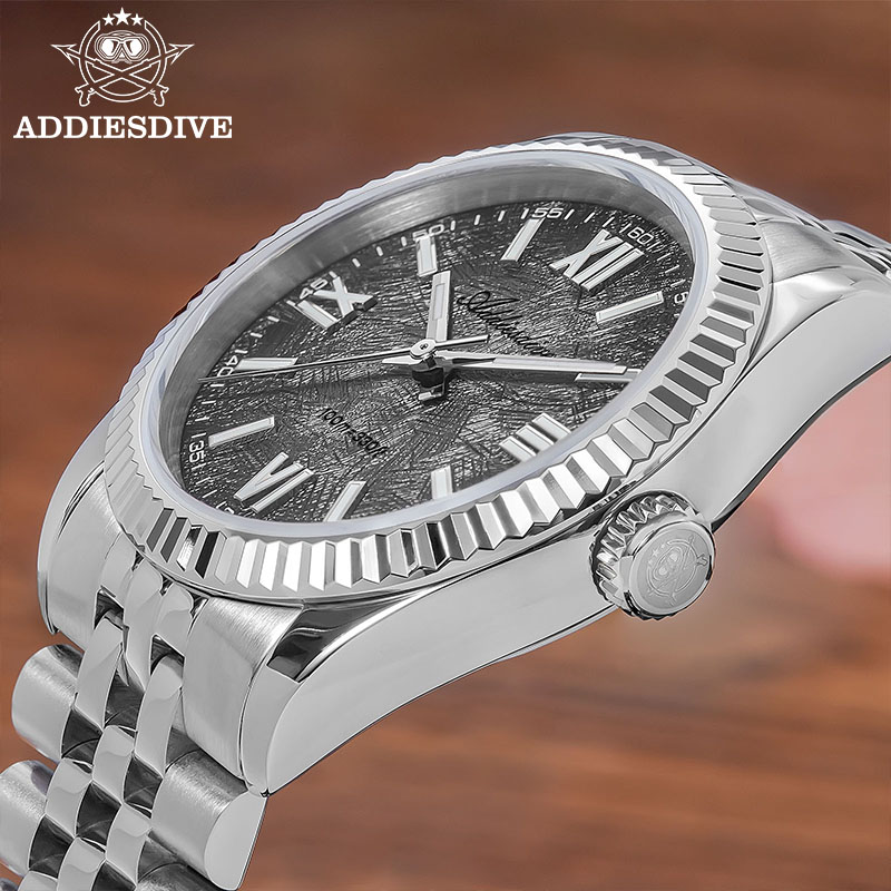 Stainless Bracelet Diver - ADDIESDIVE エレガントな女性用腕時計高級サファイアガラス VH31 クォーツ BGW9 超発光