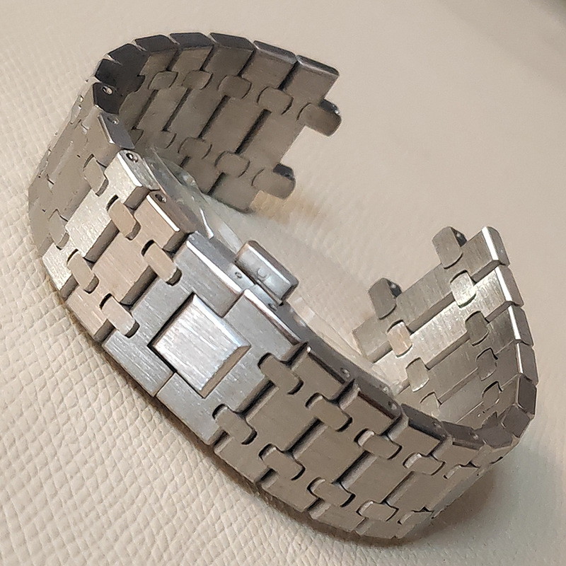 904ソリッドステンレススチール製時計バンド AP 1540 - Audemars Piguet Watch Royal Oak のレビューと価格