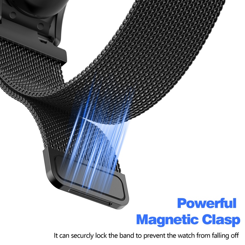 Google Fitbit Airスマートウォッチ用ミラネー - Milanese Loop Magnetic のレビューと価格