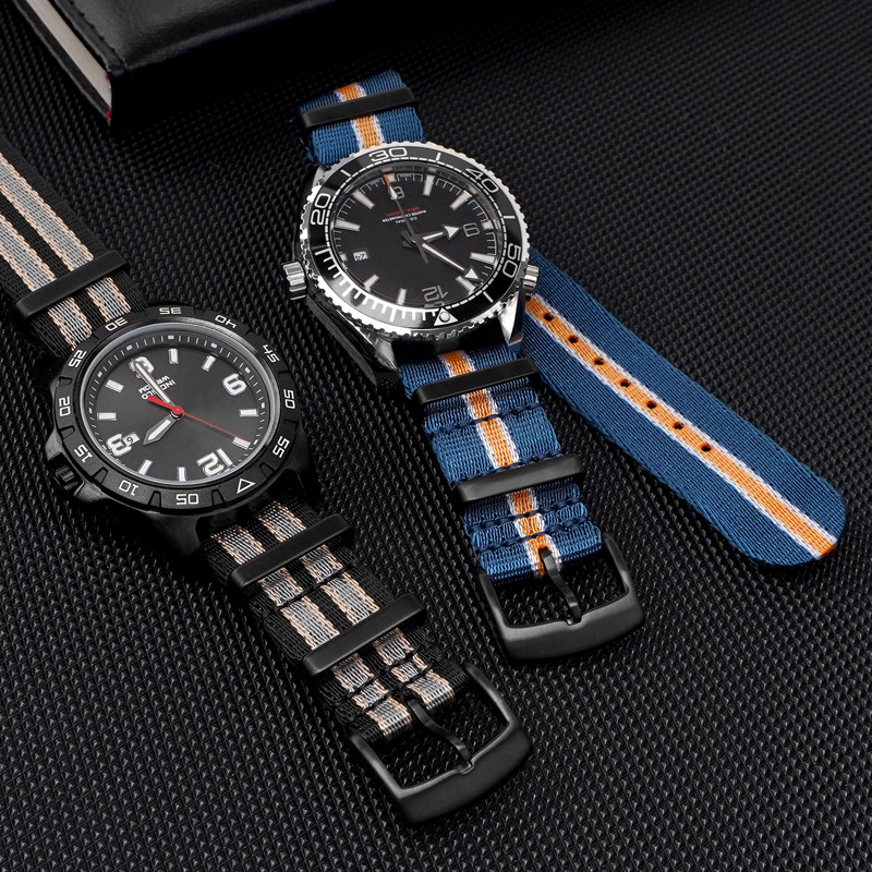 織ナイロンストラップ 18 ミリメートル 20 ミリメートル - Canvas Strap Watch のレビューと価格
