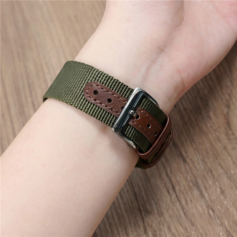 ナイロンリブ付き時計バンド 20 ミリメートル 22 ミリメ - Canvas Strap Watch のレビューと価格