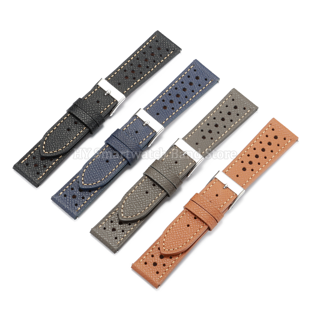 18mm 19mm 20mm 22mm 通気性のある革製腕時 - Leather Strap Quick Release のレビューと価格