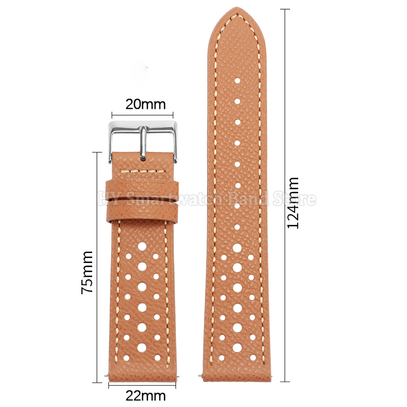 18mm 19mm 20mm 22mm 通気性のある革製腕時 - Leather Strap Quick Release のレビューと価格