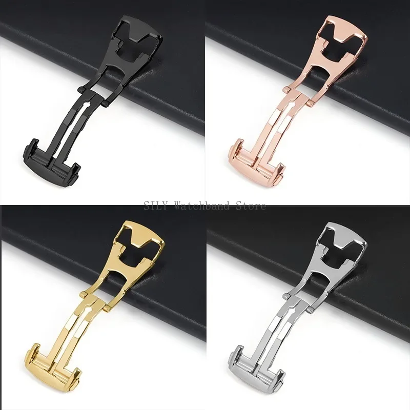 ステンレス鋼の展開クラスプ,折りたたみ式時計,バックル,バタ - Butterfly Clasp Deployant のレビューと価格
