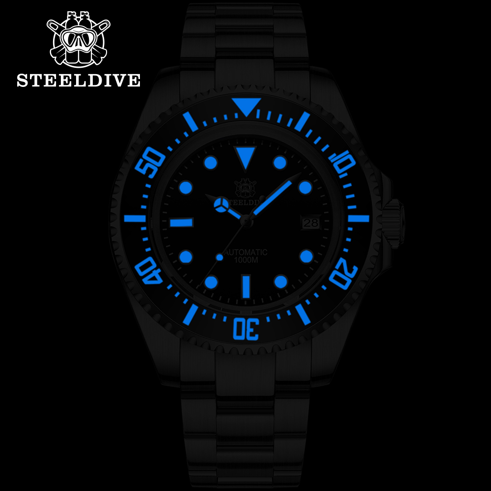 Steeldive-男性用自動ダイブウォッチ,ステンレス鋼, - Seiko Watch Prospex のレビューと価格