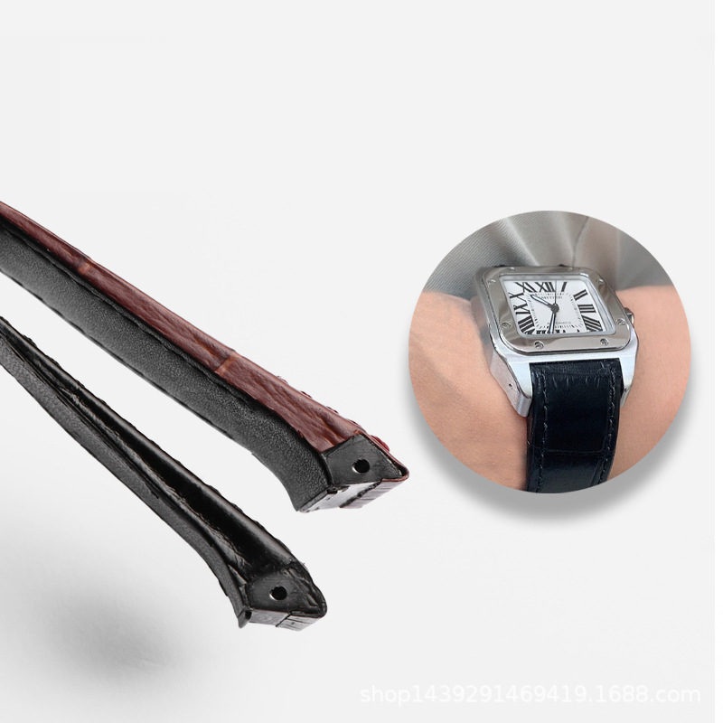 本革高品質時計ストラップカルティエサントス時計バンドサントス - Cartier Watch Santos のレビューと価格