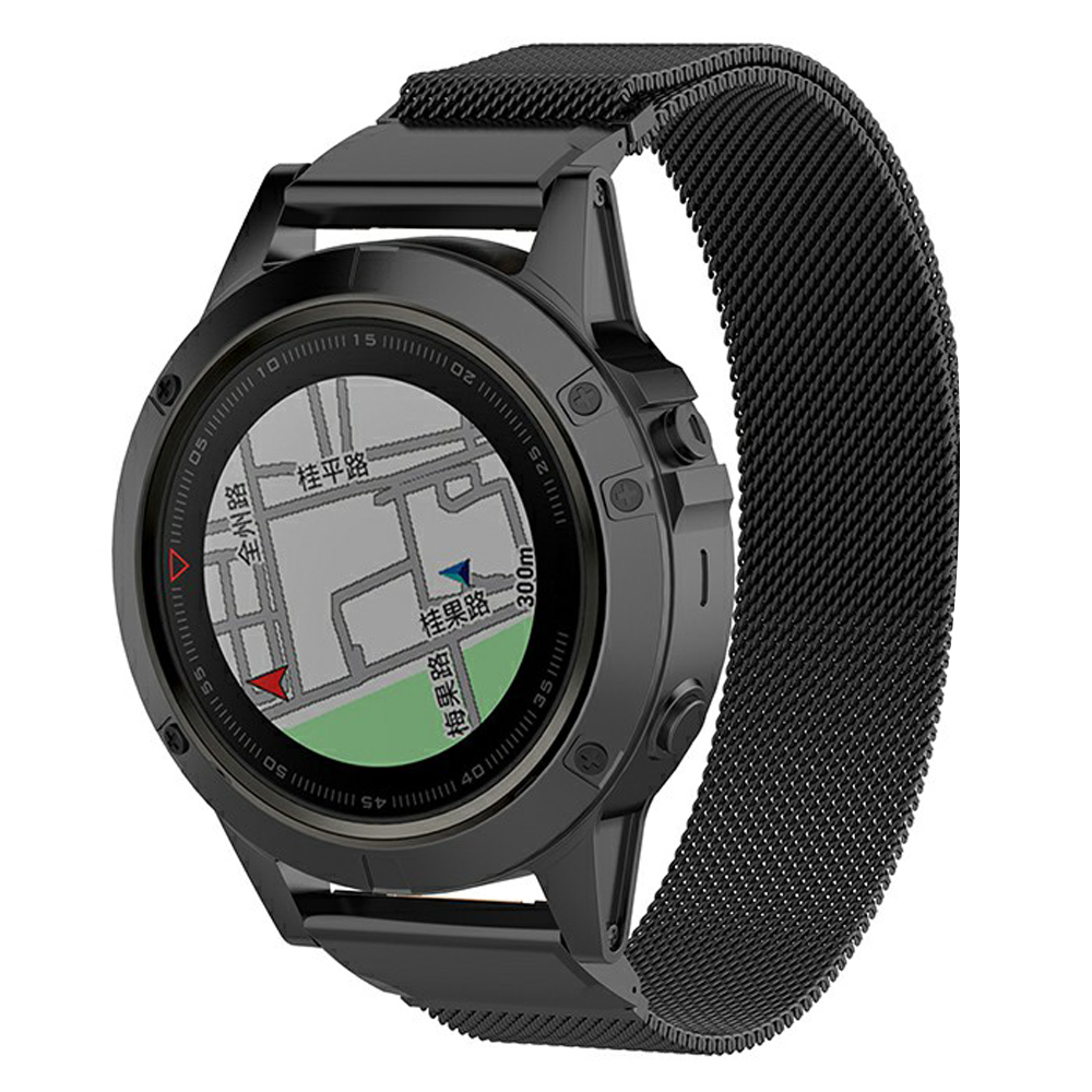 26 22 20 ミリメートル金属バンドガーミンフェニックス - Milanese Loop Magnetic のレビューと価格