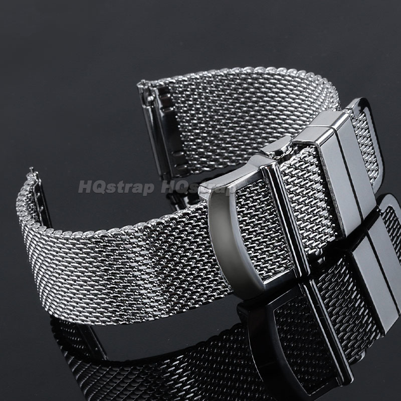 ミラネーゼメッシュ時計バンド IWC パイロット用ステンレス - Mesh Strap Metal のレビューと価格