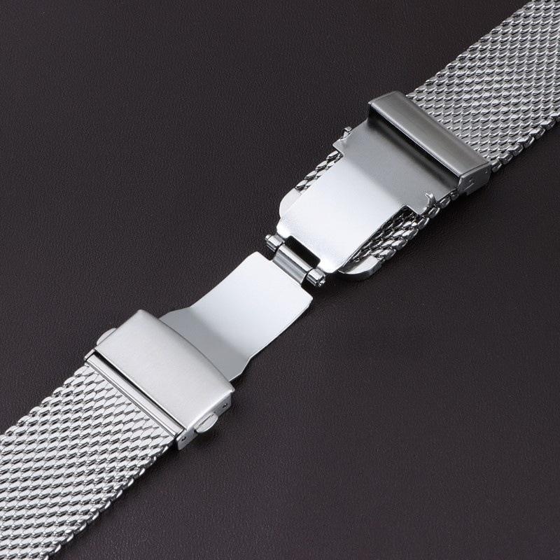 18mm 20mm 22mmクイックリリース1.0mm厚ステ - Mesh Strap Metal のレビューと価格