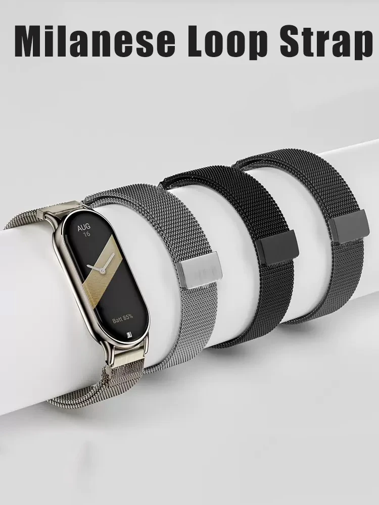 磁気ループ Xiaomi スマートバンド 8-NFC ストラ - Milanese Loop Magnetic のレビューと価格