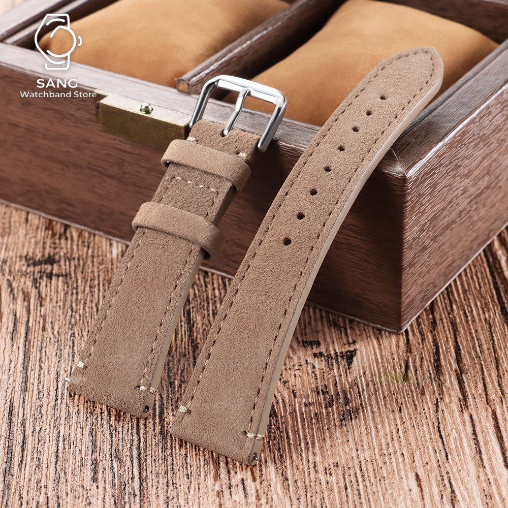 20 ミリメートル 22 ミリメートルユニバーサル男性女性ヴ - Suede Strap Watch のレビューと価格