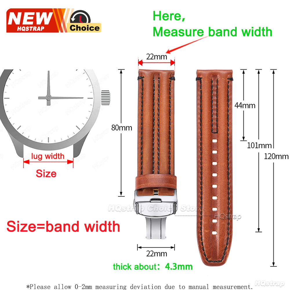 バタフライクラスプ防水メンズストラップ 20 ミリメートル  - Butterfly Clasp Deployant のレビューと価格