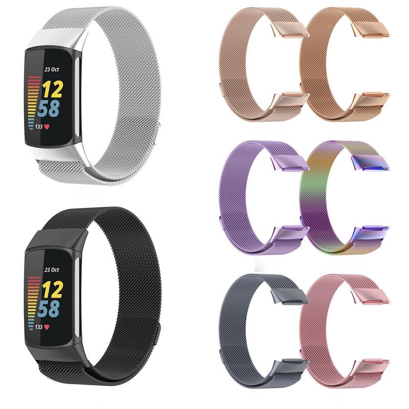 Fitbit Charge 5/6用メタルバンド スマートウ - Mesh Strap Metal のレビューと価格