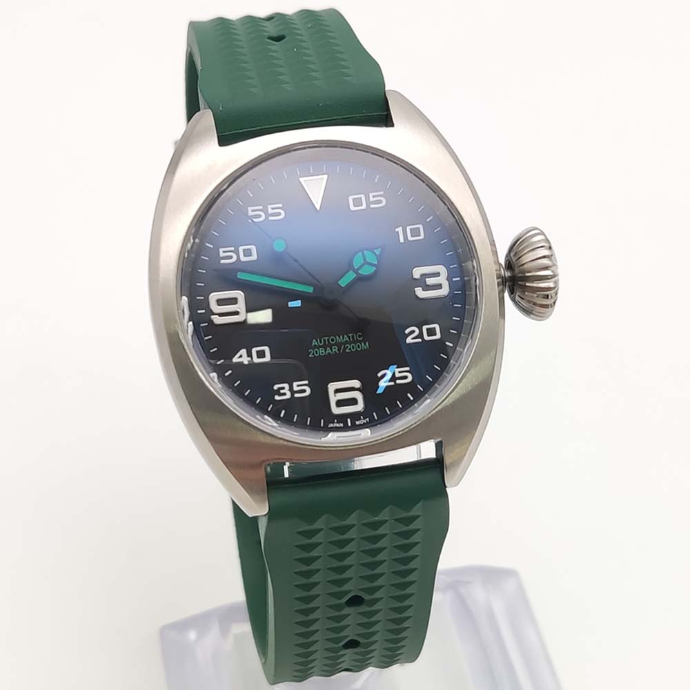ファッション36MM自動巻きムーブメントウォッチ316Lステ - Rubber Strap Diver のレビューと価格