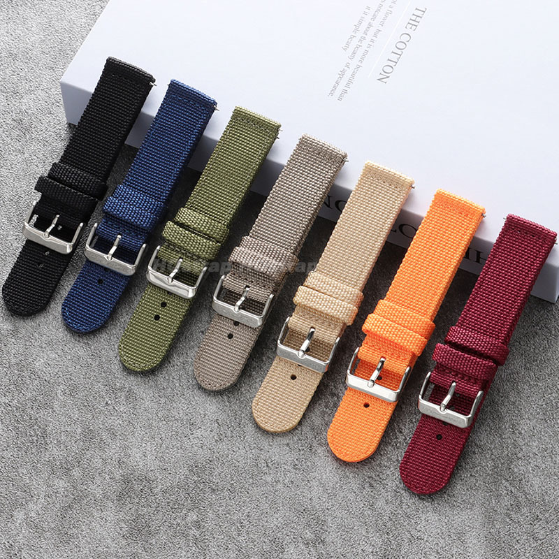 18 ミリメートル 20 ミリメートル 22 ミリメートル  - Canvas Strap Watch のレビューと価格