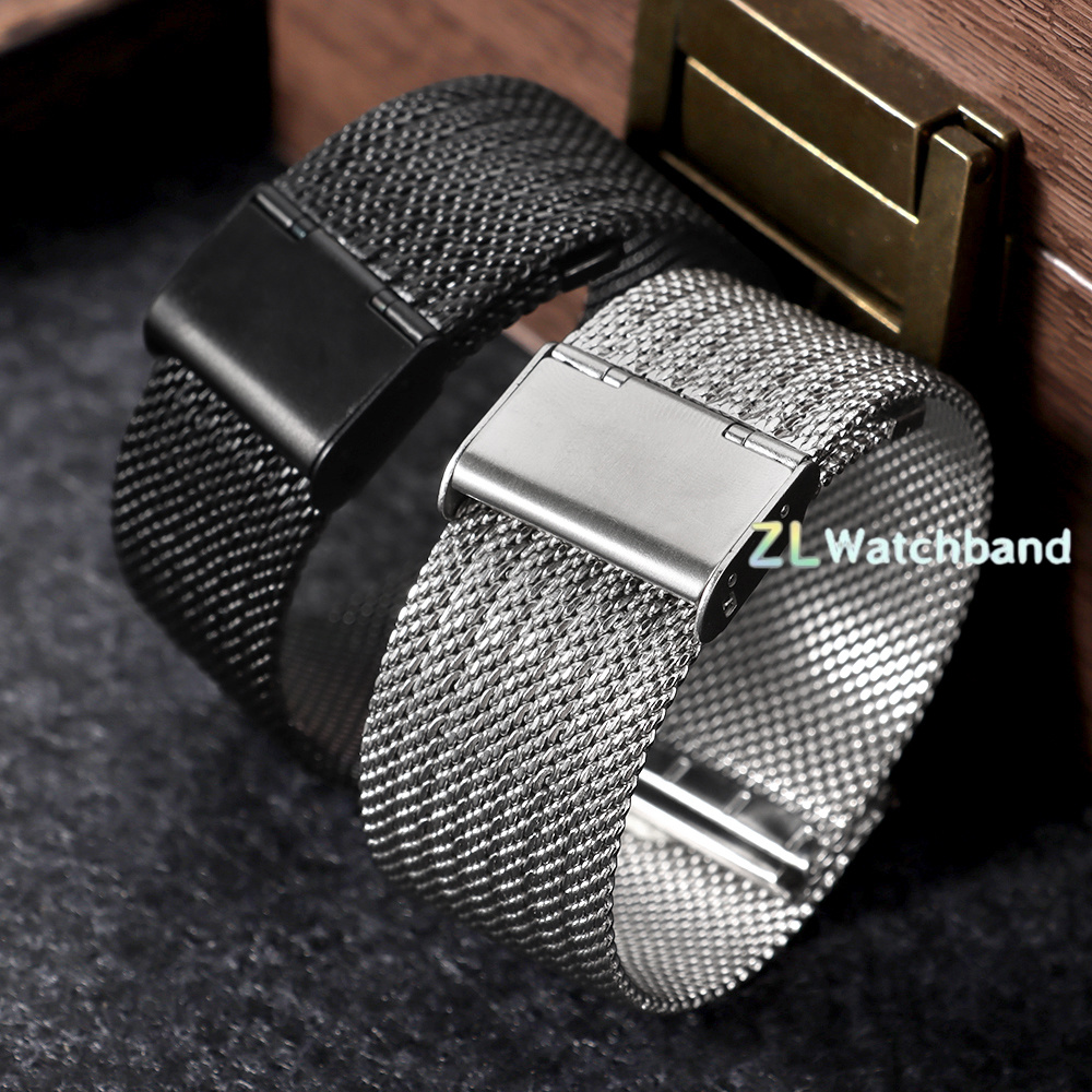 0.6 メッシュミラネーゼ時計バンド 18 20 22 ミリ - Mesh Strap Metal のレビューと価格